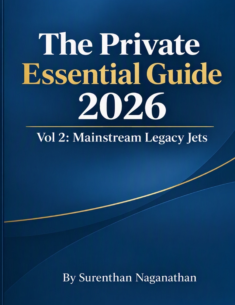 The Private Jet Essential Guide 2026: Vol 2 Mainstream Legacy Jets cover