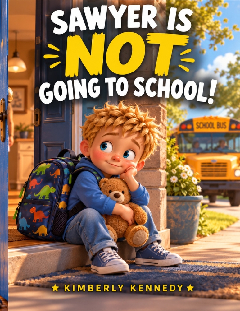 Sawyer is Not Going to School: A First Day of Kindergarten Story About Nerves, New Friends, and New Adventures cover