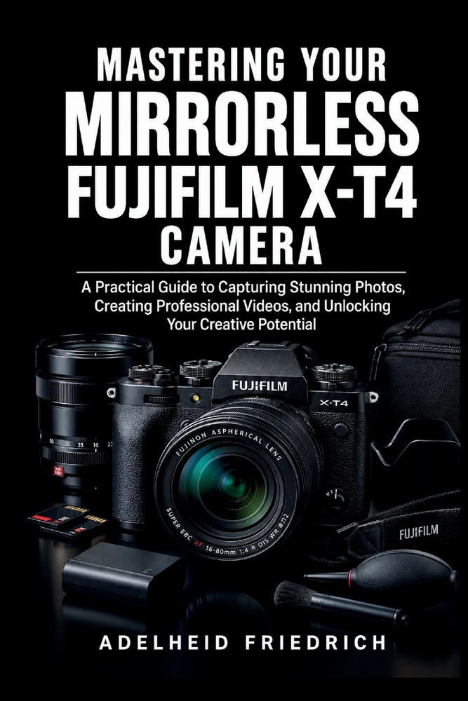Mastering Your Mirrorless Fujifilm X-T4 Camera: A Practical Guide to Capturing Stunning Photos, Creating Professional Videos, and Unlocking Your Creat cover