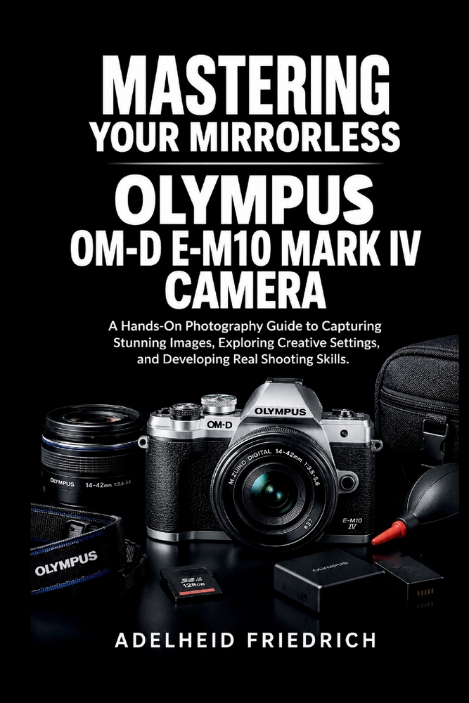 Mastering Your Mirrorless Olympus Om-D E-M10 Mark IV Camera: A Hands-On Photography Guide to Capturing Stunning Images, Exploring Creative Settings, a cover