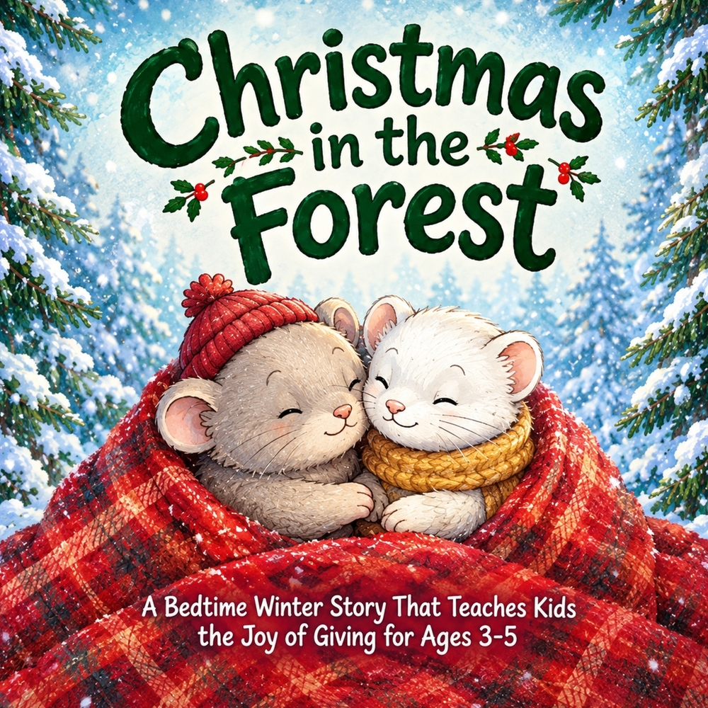 Christmas in the Forest: A Bedtime Winter Story That Teaches Kids the Joy of Giving for Ages 3-5 cover