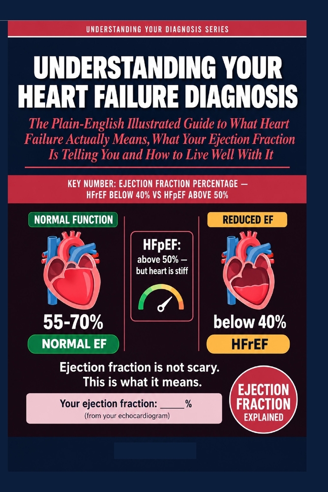 Understanding Your Heart Failure Diagnosis: The Plain-English Illustrated Guide to What Heart Failure Actually Means, What Your Ejection Fraction Is T cover