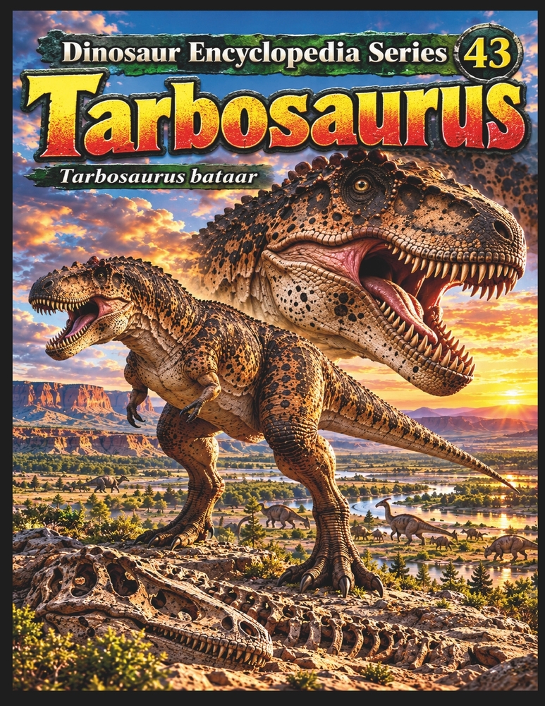 Dinosaur Encyclopedia Series Vol.43 Tarbosaurus: Exploring the Anatomy, Life, and Fossil Evidence of a Giant Predator cover
