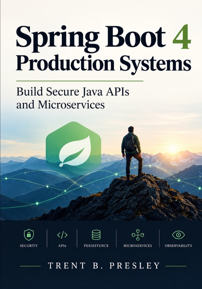 Spring Boot 4 Production Systems: Build Secure Java APIs and Microservices cover