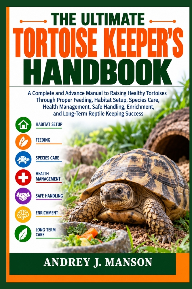 The Ultimate Tortoise Keeper's Handbook: A Complete and Advance Manual to Raising Healthy Tortoises Through Proper Feeding, Habitat Setup, Species Car cover