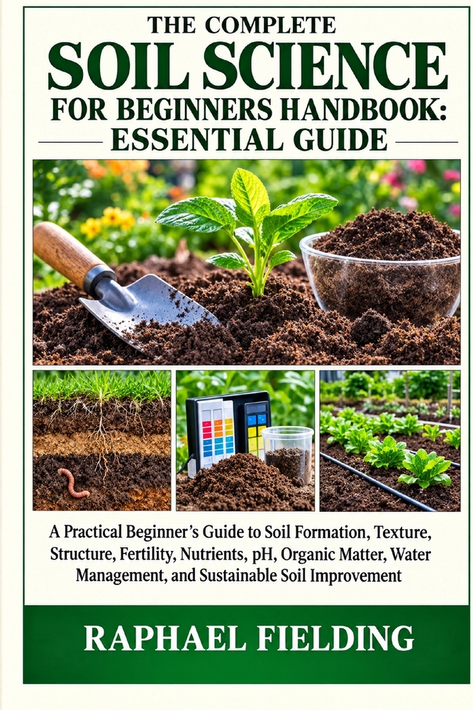 The Complete Soil Science for Beginners Handbook: ESSENTIAL GUIDE: A Practical Beginner's Guide to Soil Formation, Texture, Structure, Fertility, Nutr cover