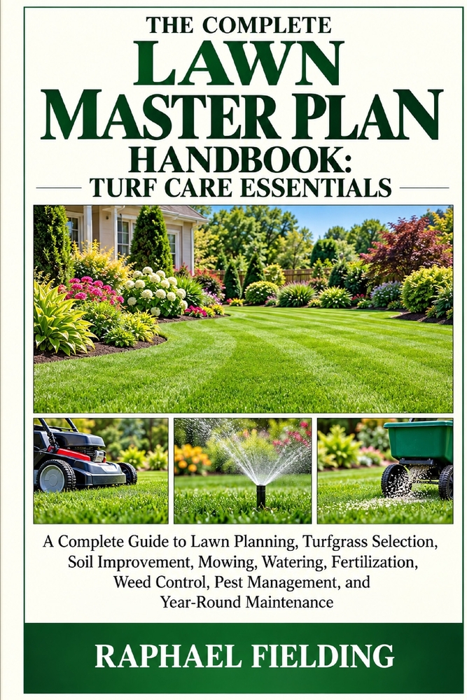 The Complete Lawn Master Plan Handbook: TURF CARE ESSENTIALS: A Complete Guide to Lawn Planning, Turfgrass Selection, Soil Improvement, Mowing, Wateri cover