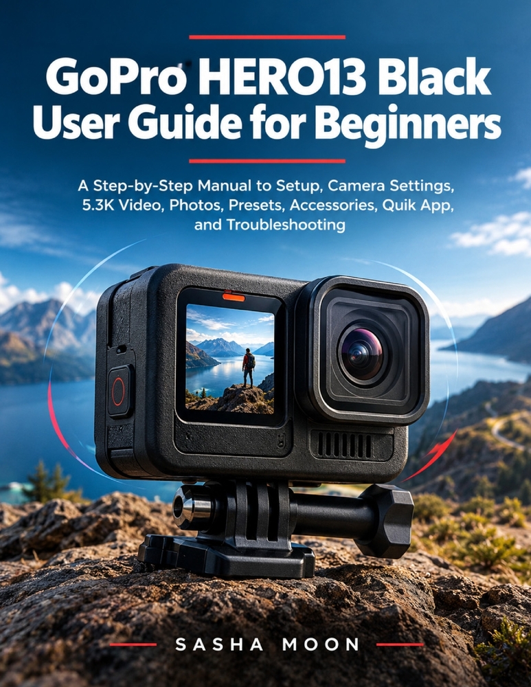 GoPro HERO13 Black User Guide for Beginners: A Step-by-Step Manual to Setup, Camera Settings, 5.3K Video, Photos, Presets, Accessories, Quik App, and cover