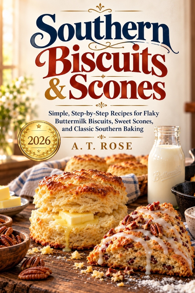 Southern Biscuits & Scones: Simple, Step-by-Step Recipes for Flaky Buttermilk Biscuits, Sweet Scones, and Classic Southern Baking cover
