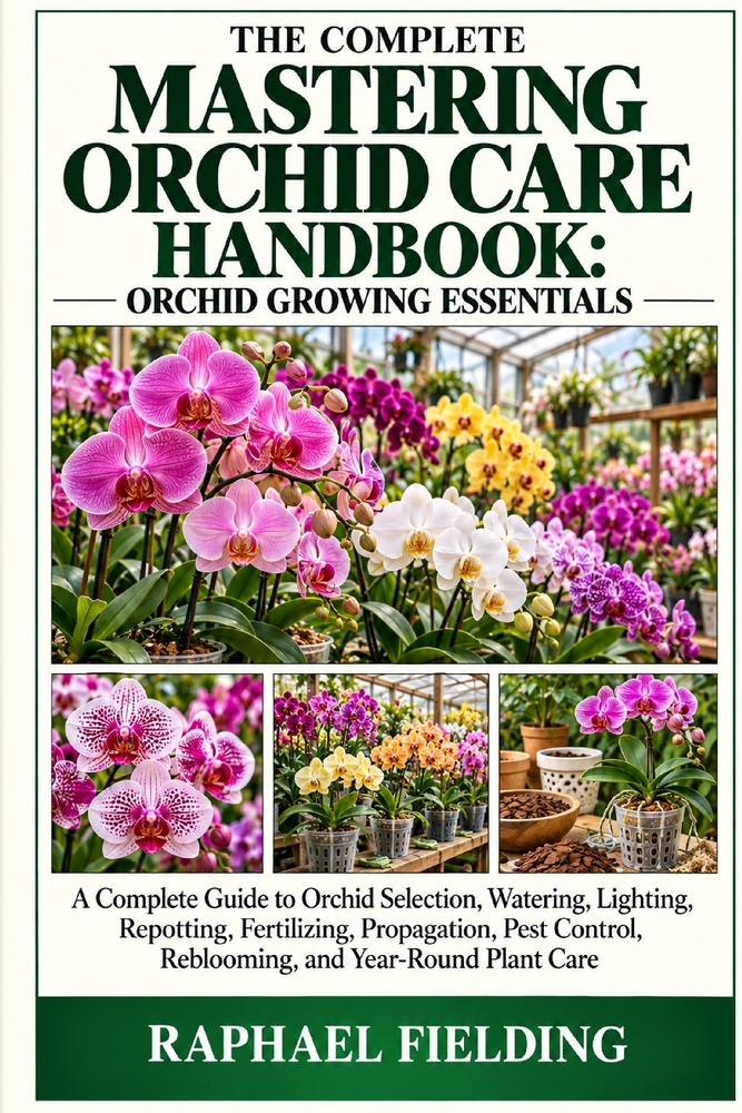Mastering Orchid Care Handbook: ORCHID GROWING ESSENTIALS THE COMPLETE: A Complete Guide to Orchid Selection, Watering, Lighting, Repotting, Fertilizi cover