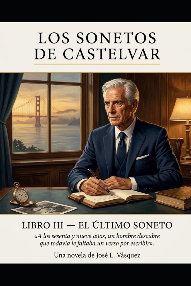 LOS SONETOS DE CASTELVAR LIBRO III EL ÚLTIMO SONETO Novela: A los sesenta y nueve años, un hombre descubre que todavía le faltaba un verso por escribi cover