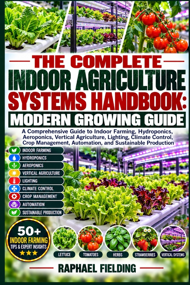 The Complete Indoor Agriculture Systems Handbook: MODERN GROWING GUIDE: A Comprehensive Guide to Indoor Farming, Hydroponics, Aeroponics, Vertical Agr cover