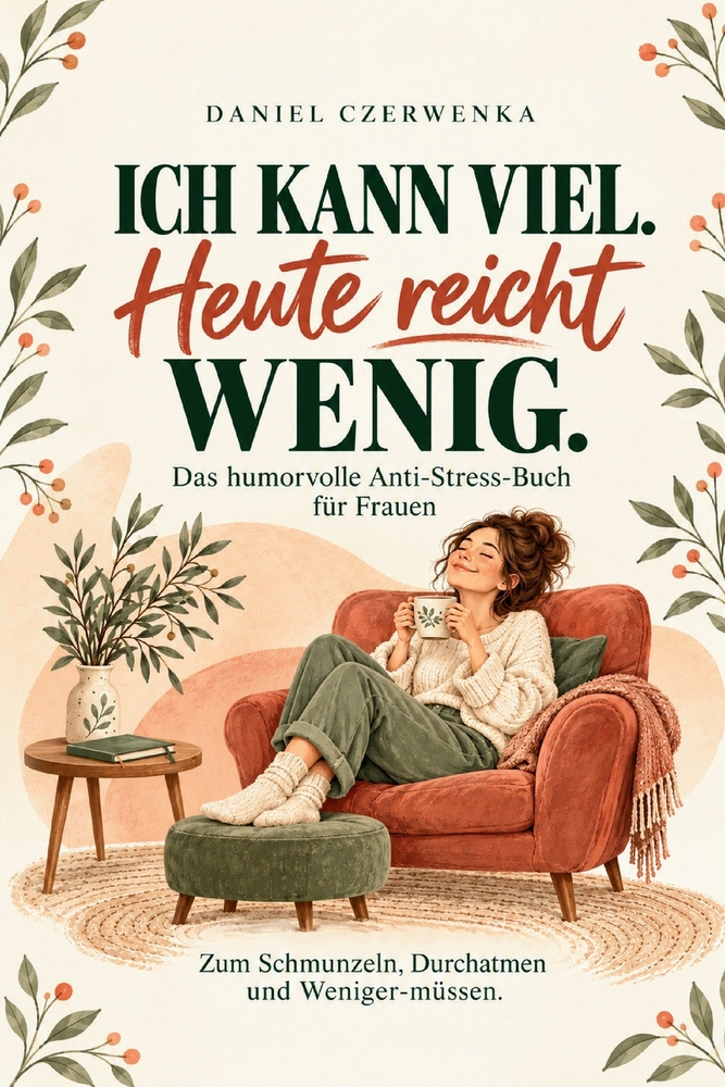 Ich kann viel. Heute reicht wenig.: Das humorvolle Anti-Stress-Buch für Frauen - Zum Schmunzeln, Durchatmen und Weniger-müssen. cover