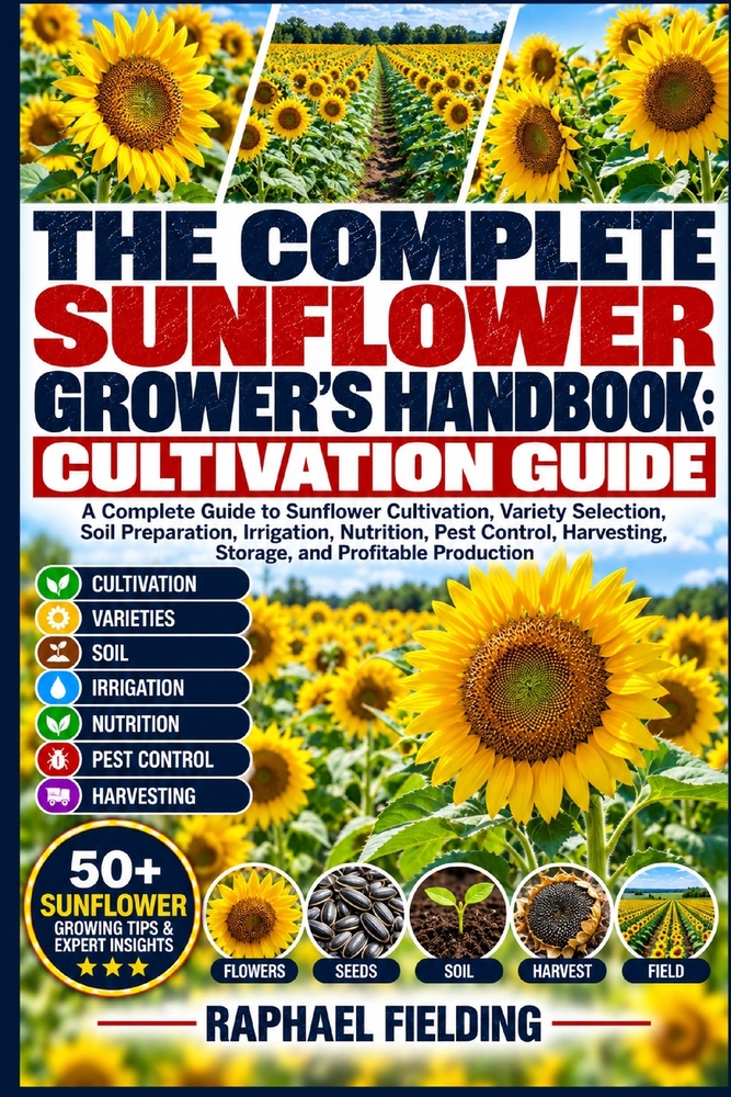 The Complete Sunflower Grower's Handbook: CULTIVATION GUIDE: A Complete Guide to Sunflower Cultivation, Variety Selection, Soil Preparation, Irrigatio cover