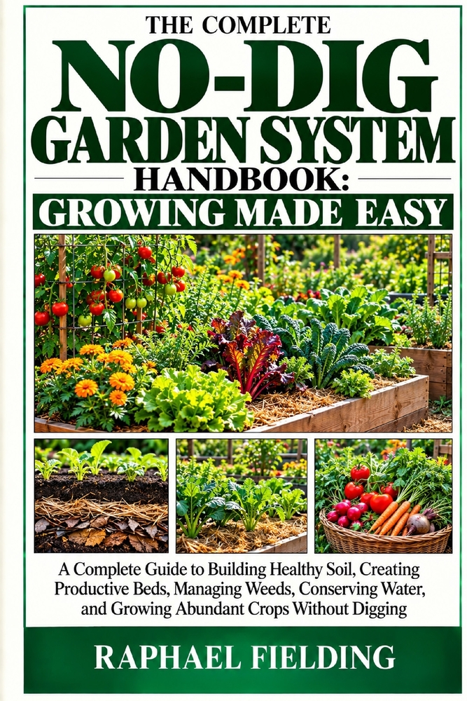 The Complete No-Dig Garden System Handbook: GROWING MADE EASY: A Complete Guide to Building Healthy Soil, Creating Productive Beds, Managing Weeds, Co cover