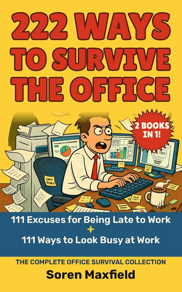 222 Ways to Survive the Office: The Complete Office Survival Collection-111 Excuses for Being Late to Work + 111 Ways to Look Busy at Work cover