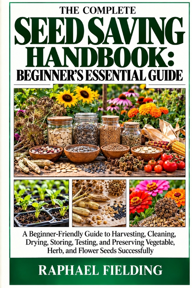 The Complete Seed Saving Handbook: BEGINNER'S ESSENTIAL GUIDE: A Beginner-Friendly Guide to Harvesting, Cleaning, Drying, Storing, Testing, and Preser cover