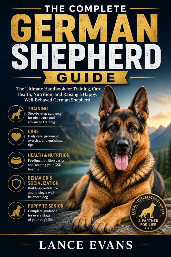 The Complete German Shepherd Guide: Everything You Need to Know About Training, Behavior, Nutrition, Health, and Raising a Loyal, Happy German Shepher cover