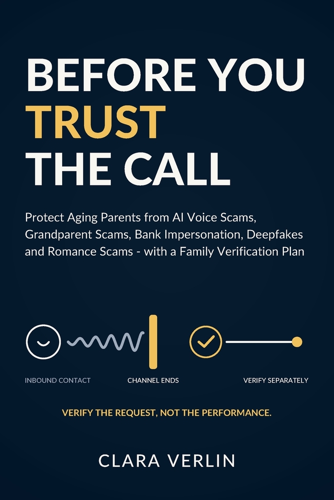 Before You Trust the Call: Protect Aging Parents from AI Voice Scams, Grandparent Scams, Bank Impersonation, Deepfakes and Romance Scams - with a Fami cover