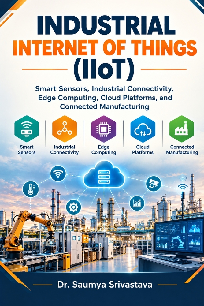 Industrial Internet of Things (IIoT): Smart Sensors, Industrial Connectivity, Edge Computing, Cloud Platforms, and Connected Manufacturing cover