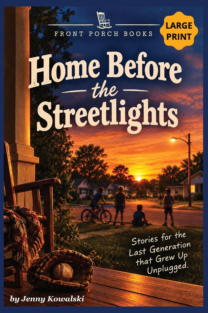 Home Before the Streetlights: A Front Porch Book: Gen-X Gift, Generation X Nostalgia, Get Well Gift cover