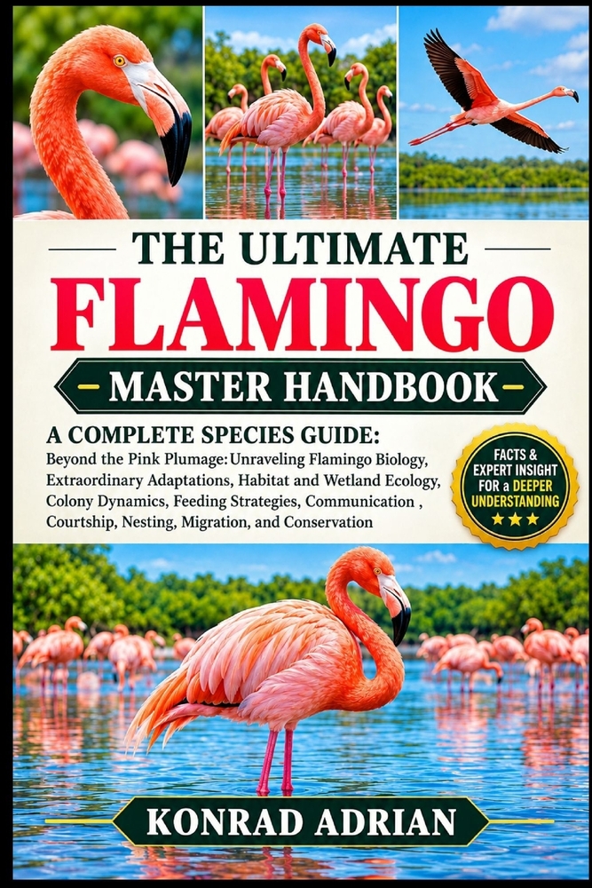 The Ultimate Flamingo Master Handbook: A COMPLETE SPECIES GUIDE: Beyond the Pink Plumage: Unraveling Flamingo Biology, Extraordinary Adaptations, Habi cover