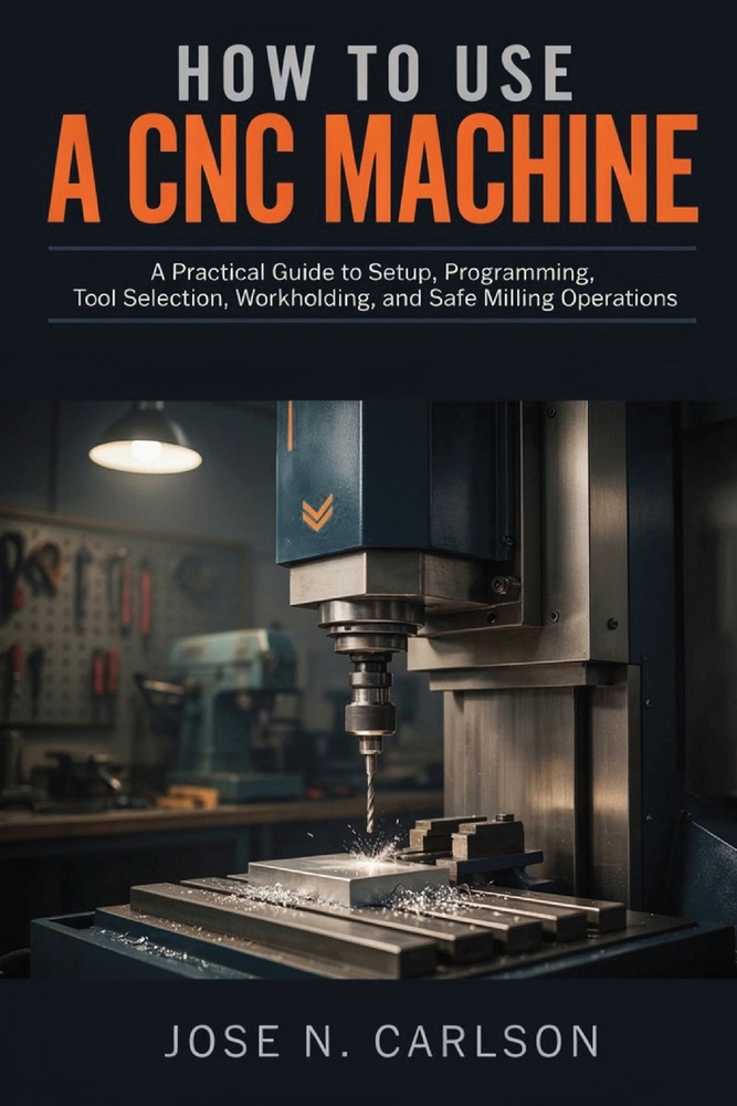 How to Use a CNC Machine: A Beginner's Guide to Setup, Programming, Cutting Tools, Workholding, and Precision Milling Techniques cover