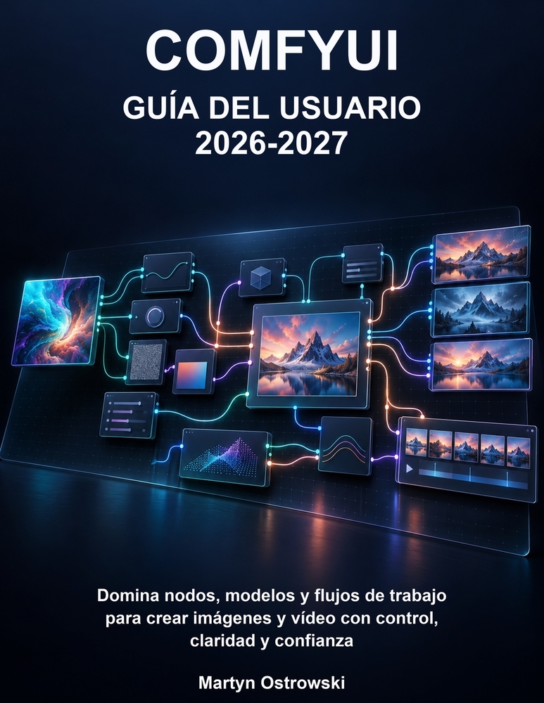 ComfyUI Guía del Usuario 2026-2027: Domina nodos, modelos y flujos de trabajo para crear imágenes y vídeo con control, claridad y confianza cover