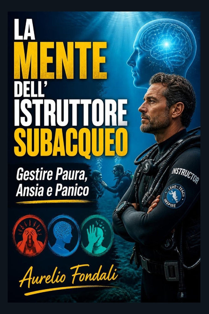 La Mente dell'Istruttore Subacqueo: Gestire Paura, Ansia e Panico, riconoscere i segnali d'allarme e guidare il gruppo con lucidità cover