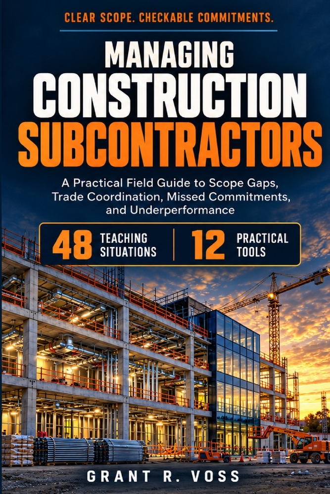 Managing Construction Subcontractors: A Practical Field Guide to Scope Gaps, Trade Coordination, Missed Commitments, and Underperformance cover