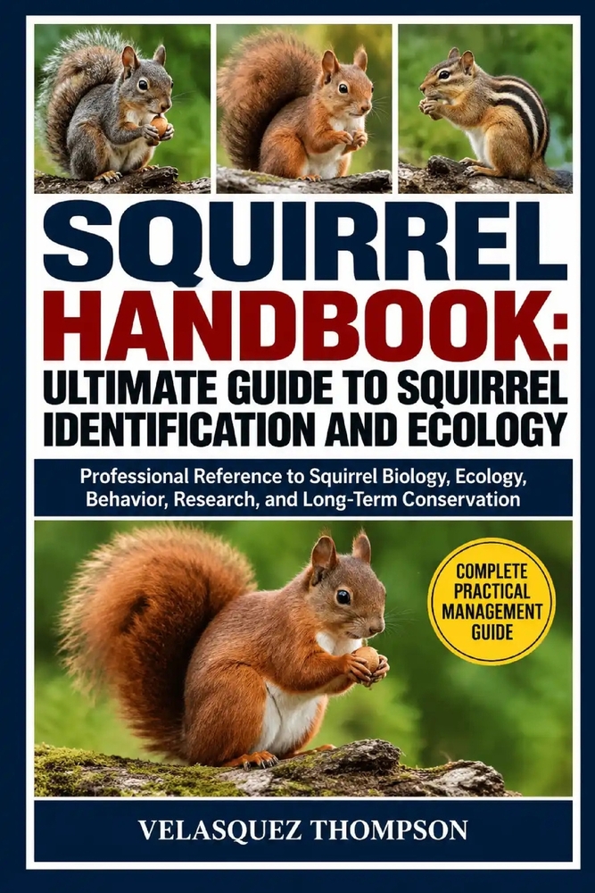 Squirrel Handbook: Ultimate Guide to Squirrel Identification and Ecology: A Professional Reference to Squirrel Biology, Ecology, Behavior, Research, a cover
