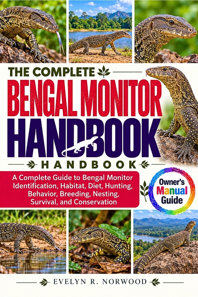 The Complete Bengal Monitor Handbook: A Complete Guide to Bengal Monitor Identification, Habitat, Diet, Hunting, Behavior, Breeding, Nesting, Survival cover