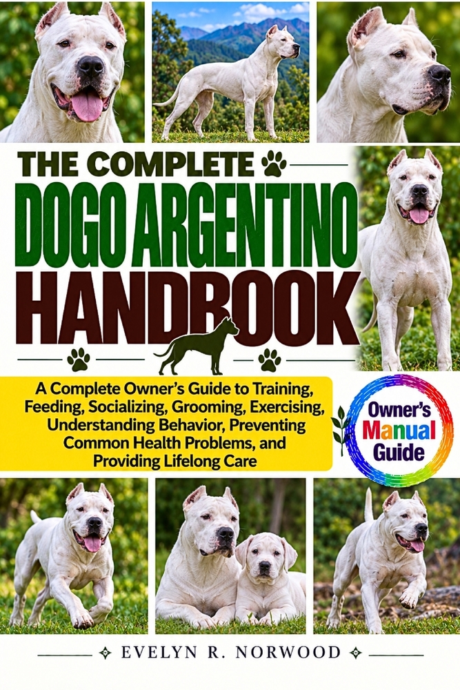 The Complete Dogo Argentino Handbook: A Complete Owner's Guide to Training, Feeding, Socializing, Grooming, Exercising, Understanding Behavior, Preven cover