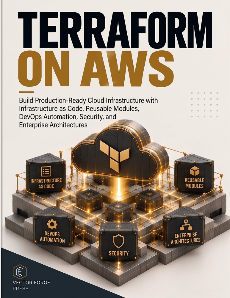 Terraform on AWS: Build Production-Ready Cloud Infrastructure with Infrastructure as Code, Reusable Modules, DevOps Automation, Security, and Enterpri cover