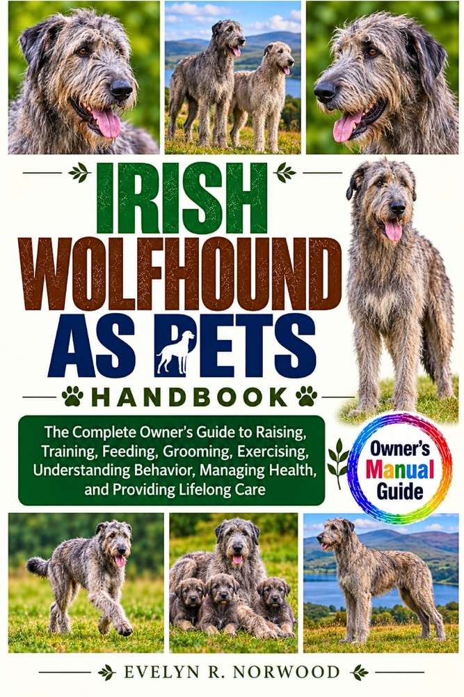 Irish Wolfhound as Pets: The Complete Owner's Guide to Raising, Training, Feeding, Grooming, Exercising, Understanding Behavior, Managing Health, and cover