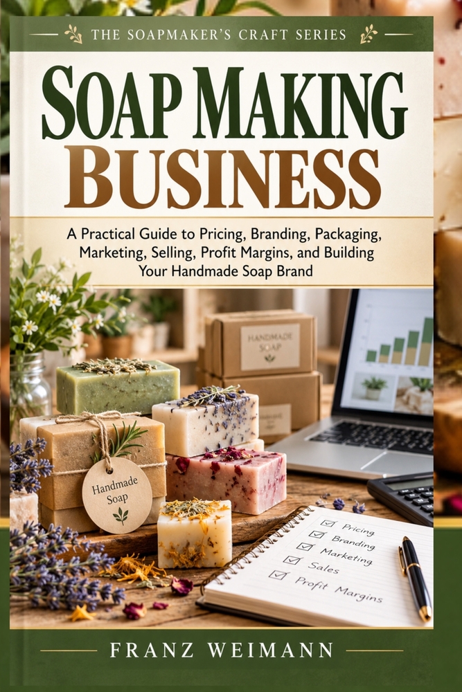 Soap Making Business: A Practical Guide to Pricing, Branding, Packaging, Marketing, Selling, Profit Margins, and Building Your Handmade Soap Brand (Th cover