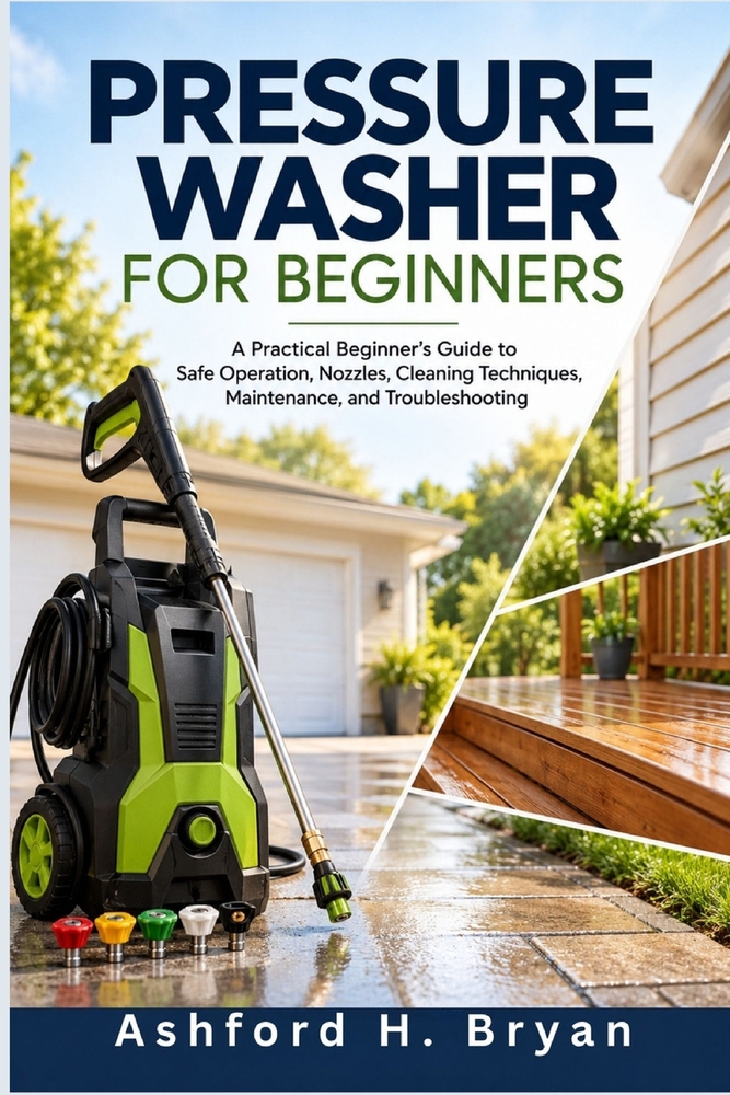 Pressure Washer for Beginners: A Practical Beginner's Guide to Safe Operation, Nozzles, Cleaning Techniques, Maintenance, and Troubleshooting cover