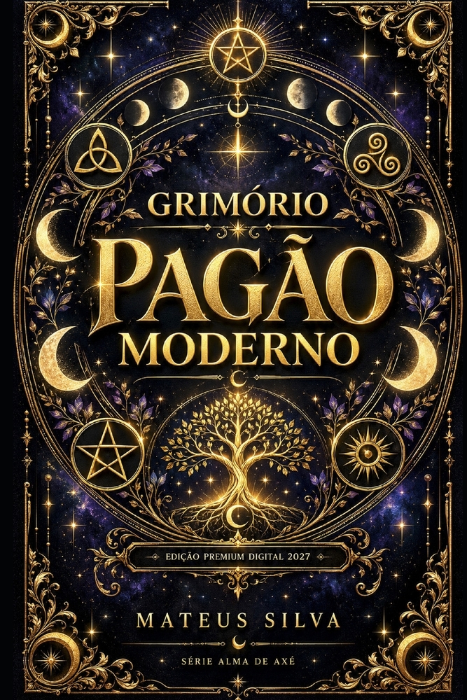 Grimório Pagão Moderno: Símbolos, Ciclos e Práticas Conscientes para uma Espiritualidade Natural cover