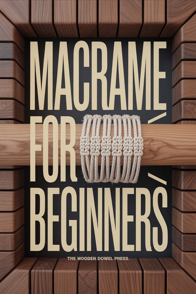 Macrame for Beginners: Learn the Core Knots, Hang a Dowel, and Finish Your First Plant Hanger and Wall Piece cover