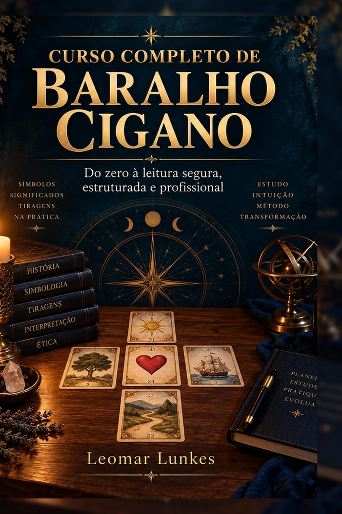 Curso Completo de Baralho Cigano: Do zero à leitura segura, estruturada e profissional cover