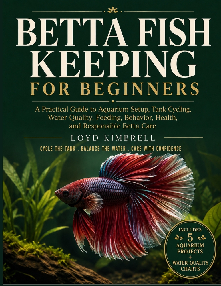 Betta Fish Keeping for Beginners: A Practical Guide to Aquarium Setup, Tank Cycling, Water Quality, Feeding, Behavior, Health, and Responsible Betta C cover