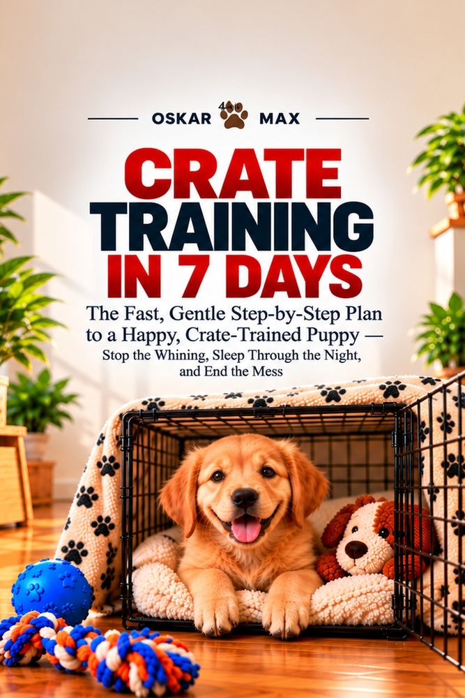 Crate Training in 7 Days: he Fast, Gentle Step-by-Step Plan to a Happy, Crate-Trained Puppy - Stop the Whining, Sleep Through the Night, and End the M cover