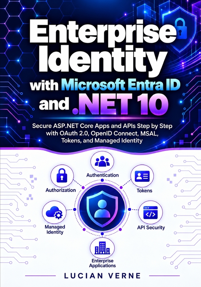 Enterprise Identity with Microsoft Entra ID and .NET 10: Secure ASP.NET Core Apps and APIs Step by Step with OAuth 2.0, OpenID Connect, MSAL, Tokens, cover