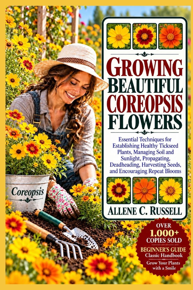 Growing Beautiful Coreopsis Flowers: Essential Techniques for Establishing Healthy Tickseed Plants, Managing Soil and Sunlight, Propagating, Deadheadi cover