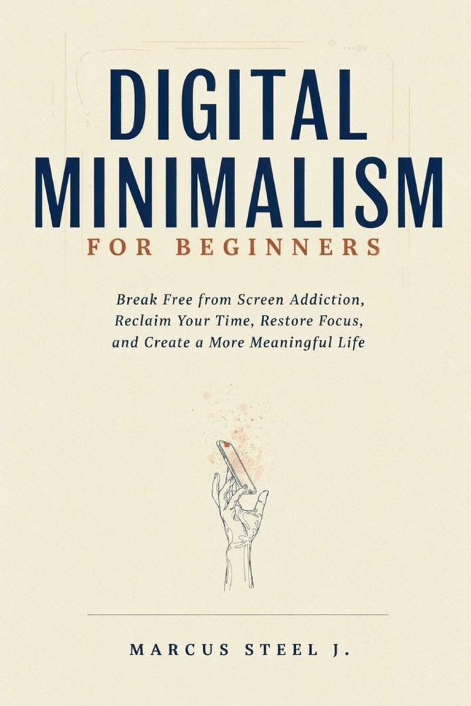 Digital Minimalism for Beginners: Break Free from Screen Addiction, Reclaim Your Time, Restore Focus, and Create a More Meaningful Life cover