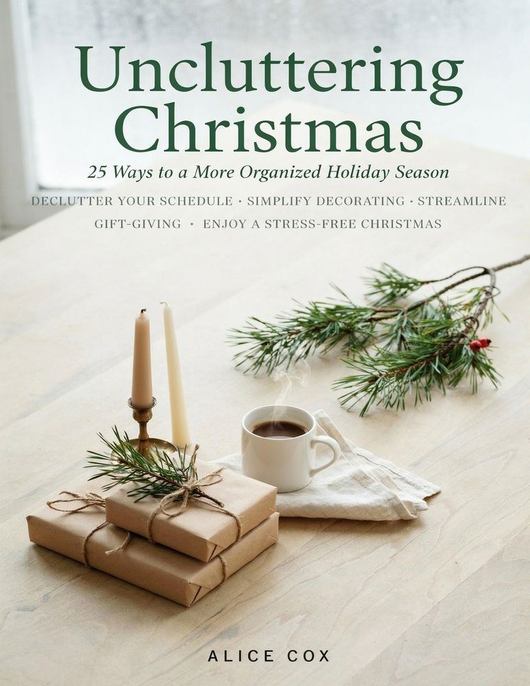 Uncluttering Christmas: 25 Ways to a More Organized Holiday Season: Declutter Your Schedule, Simplify Decorating, Streamline Gift-Giving, and Enjoy a cover