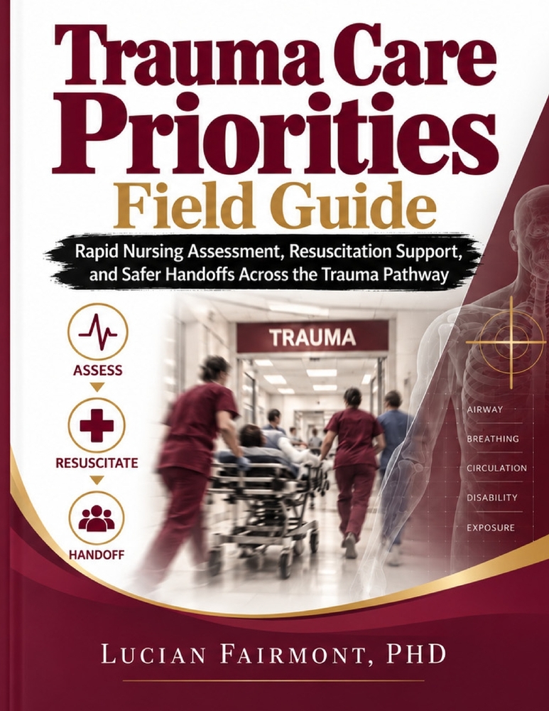 Trauma Care Priorities Field Guide: Rapid Nursing Assessment, Resuscitation Support, and Safer Handoffs Across the Trauma Pathway cover