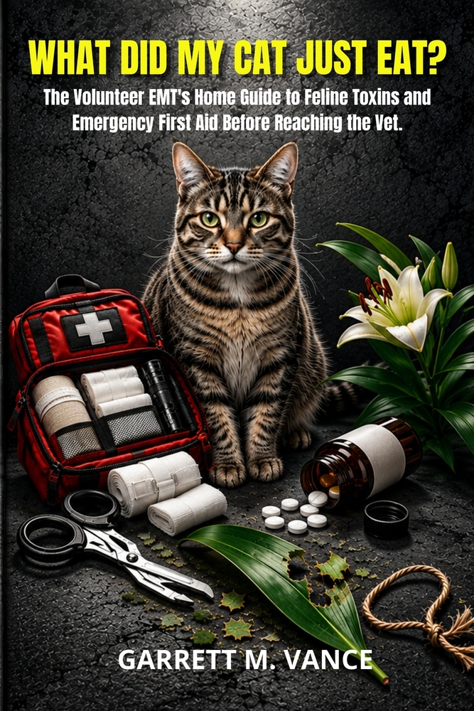 What Did My Cat Just Eat?: The Volunteer EMT's Home Guide to Feline Toxins and Emergency First Aid Before Reaching the Vet. cover