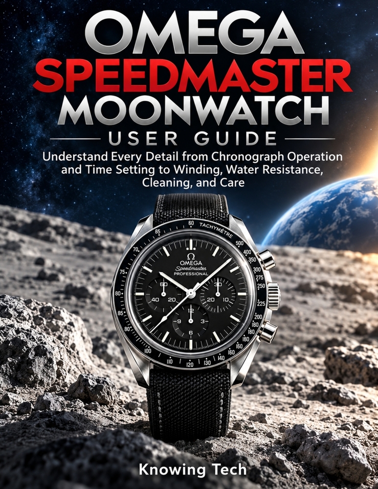Omega Speedmaster Moonwatch User Guide: Understand Every Detail from Chronograph Operation and Time Setting to Winding, Water Resistance, Cleaning, an cover