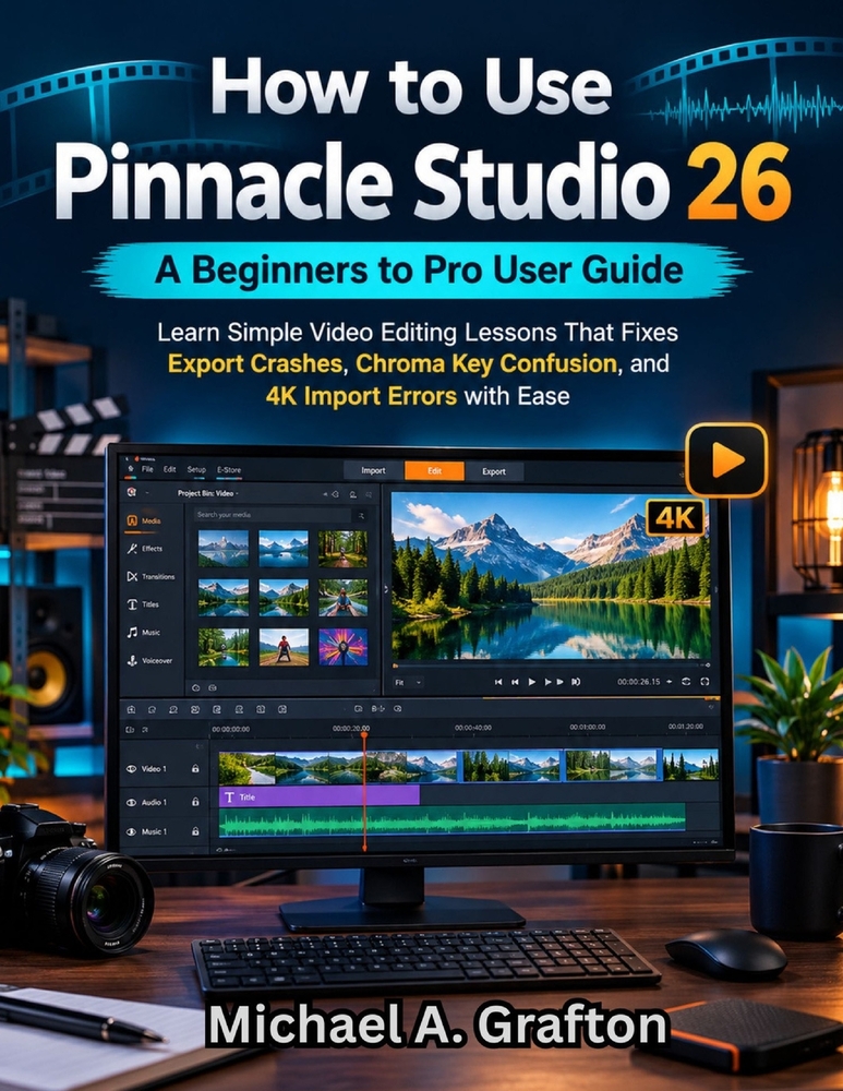 How to Use Pinnacle Studio 26 A Beginners to Pro User Guide: Learn Simple Video Editing Lessons That Fixes Export Crashes, Chroma Key Confusion, and 4 cover